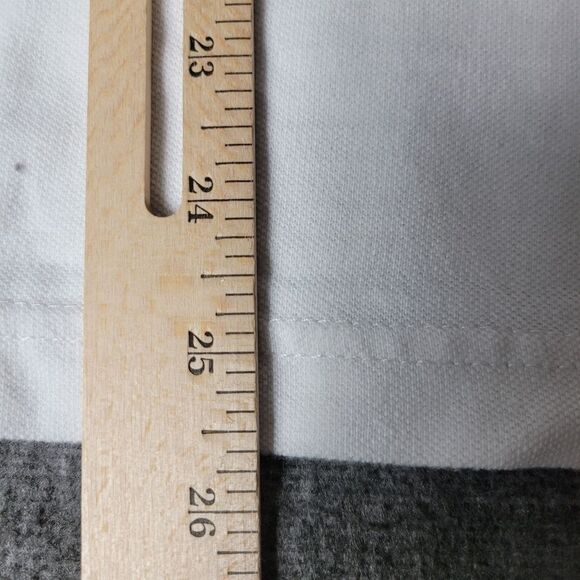 Banana Republic Men's Polo Shirt Size L Elephant Logo Short Sleeve Gray White - Picture 9 of 11